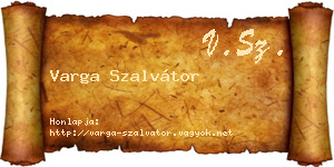 Varga Szalvátor névjegykártya